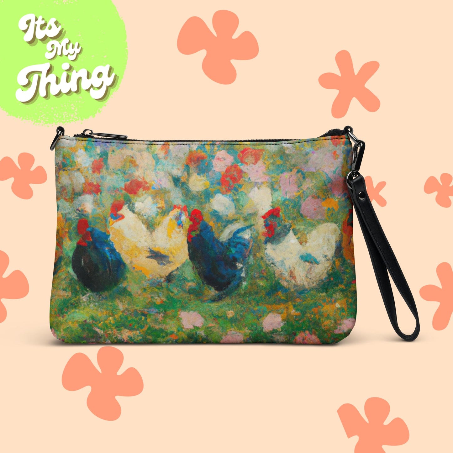 Renaissance Chickens Crossbody bag