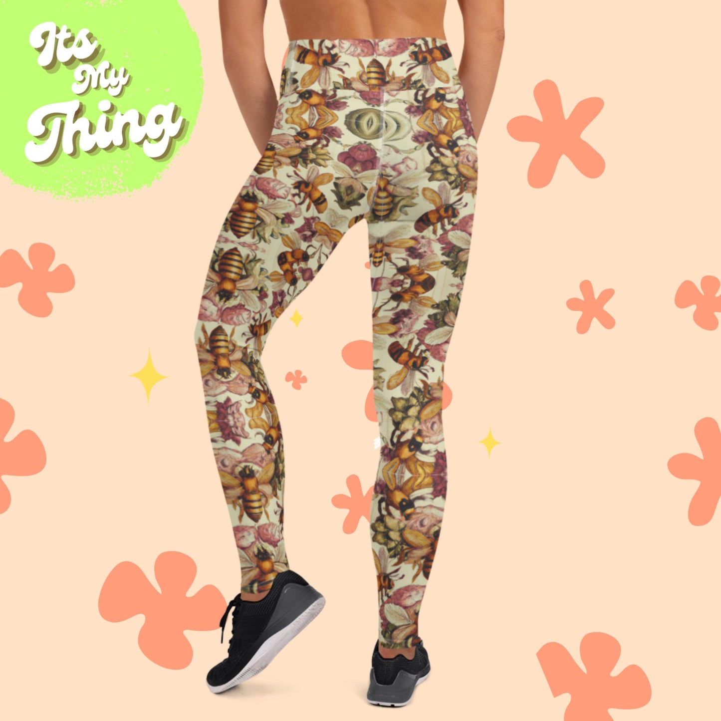 Baroque Bee Yoga Leggings