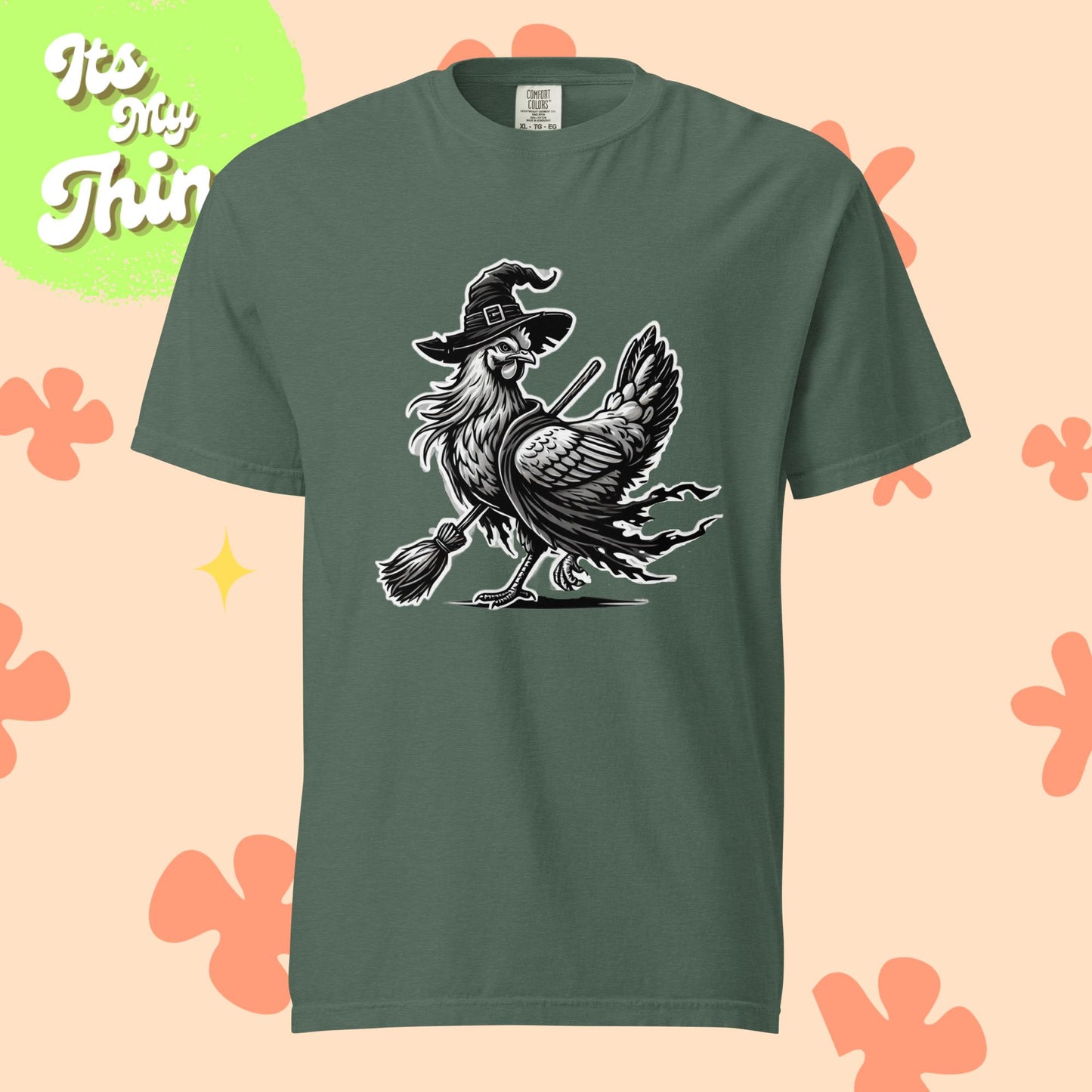 Chicken Witch Unisex garment-dyed heavyweight t-shirt