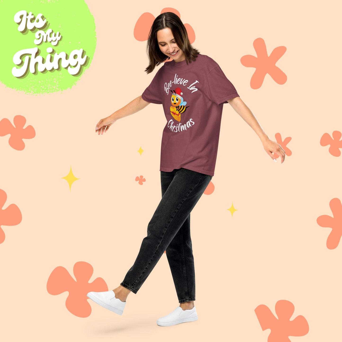 Bee-lieve in Christmas Short Sleeve Unisex