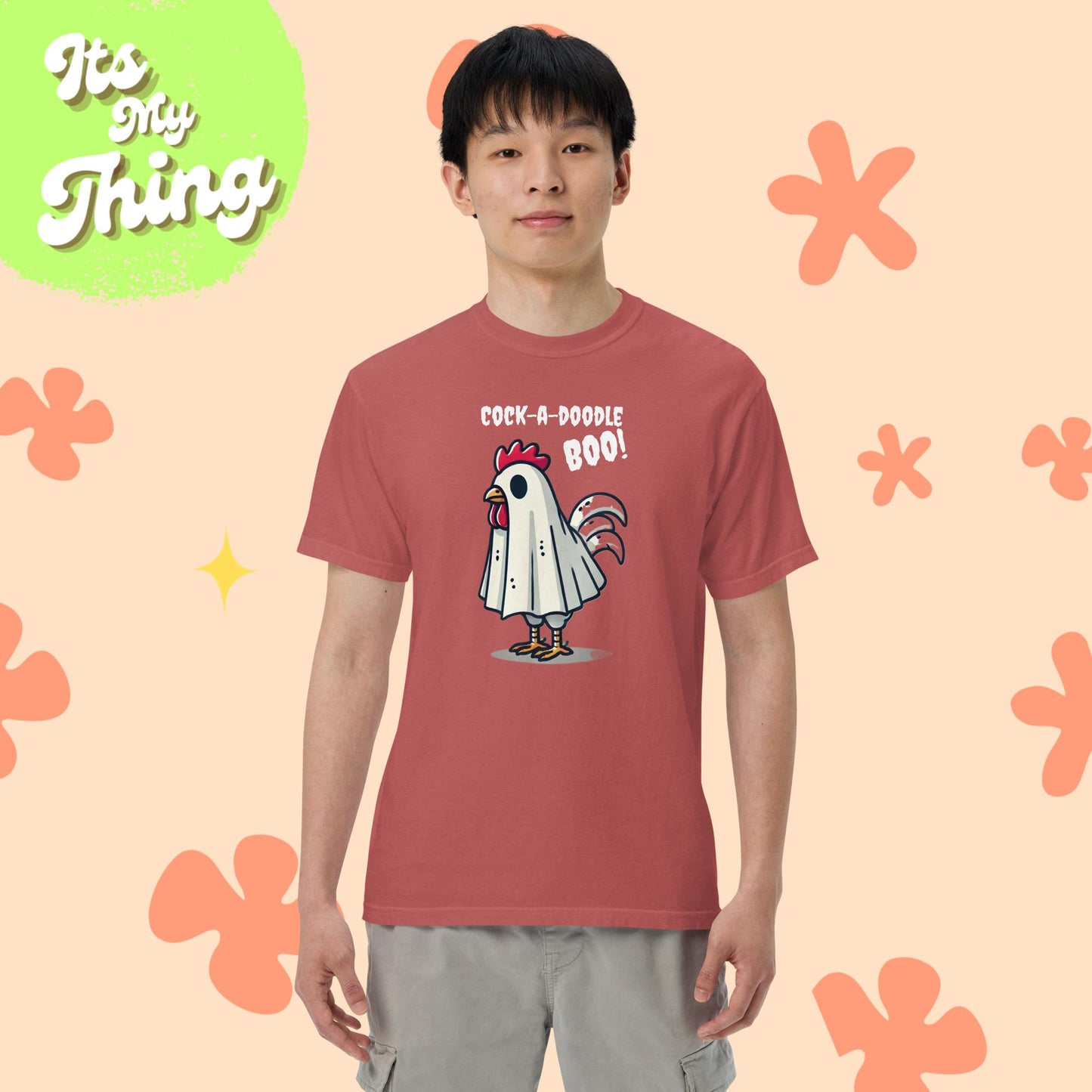 Cock-a-doodle Boo! Unisex garment-dyed heavyweight t-shirt