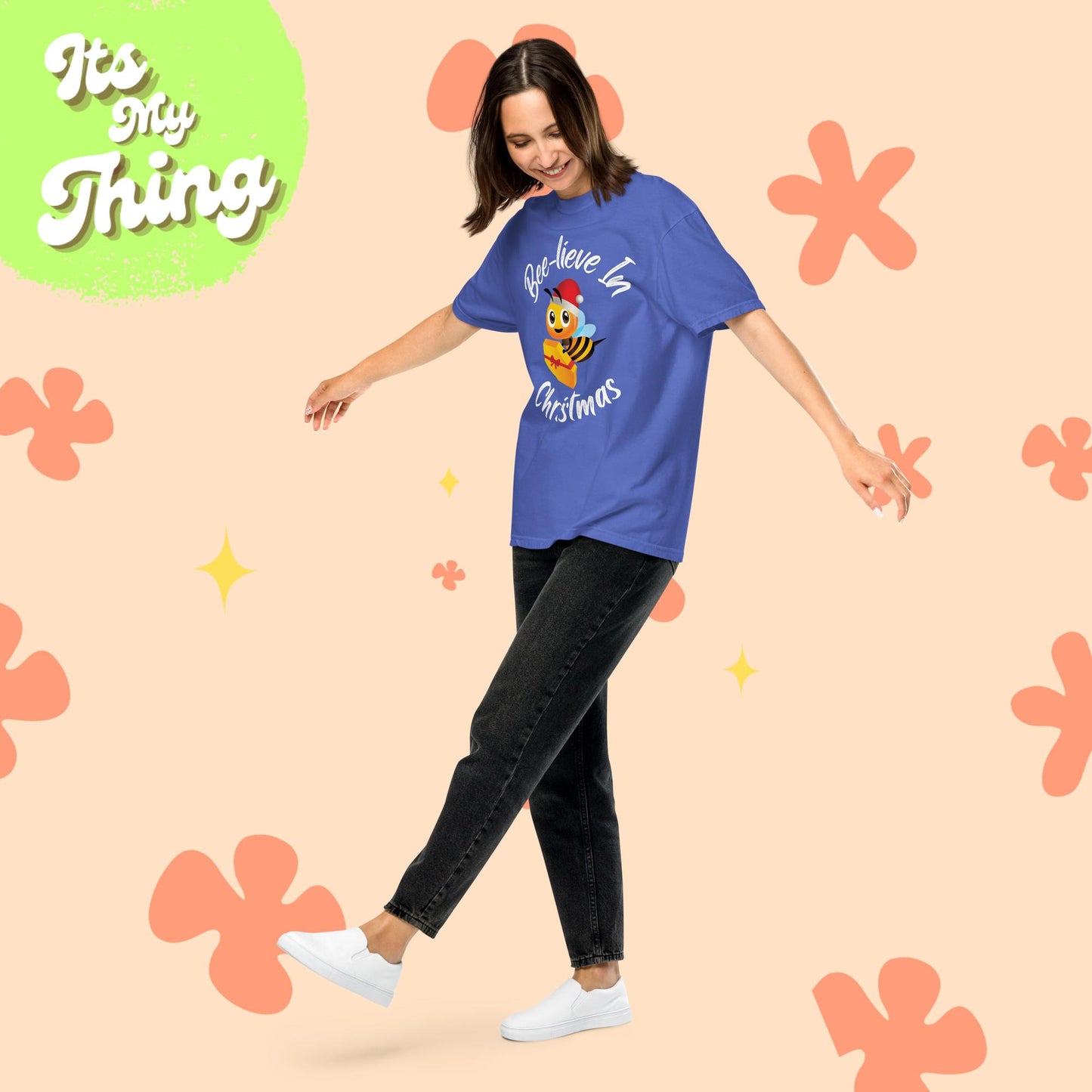Bee-lieve in Christmas Short Sleeve Unisex