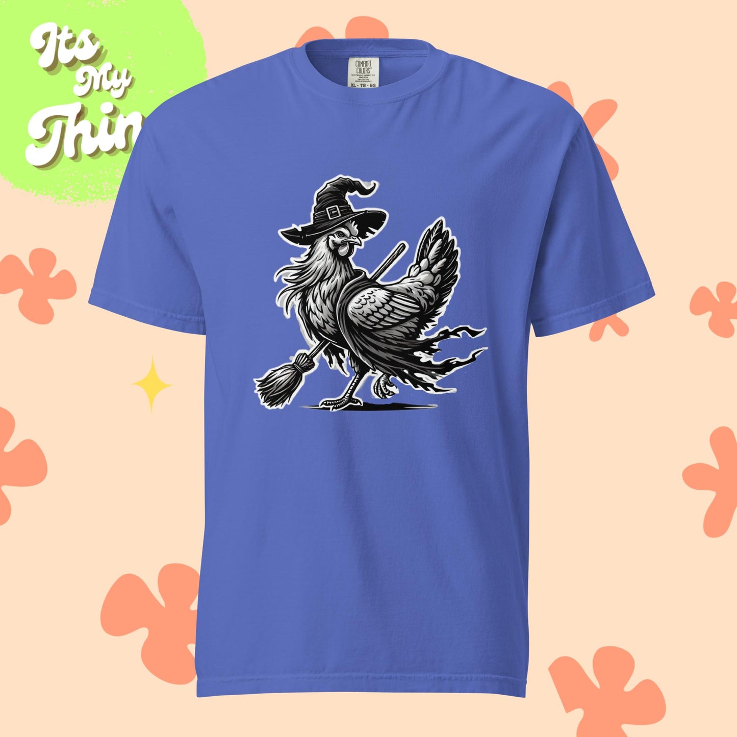 Chicken Witch Unisex garment-dyed heavyweight t-shirt