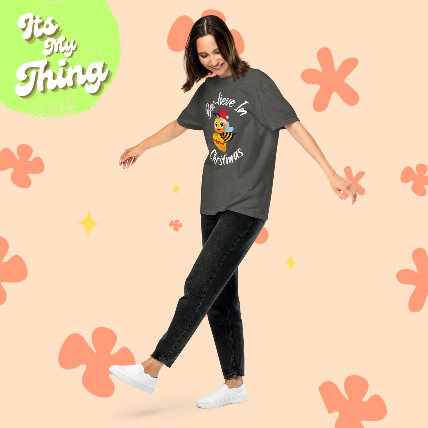Bee-lieve in Christmas Short Sleeve Unisex