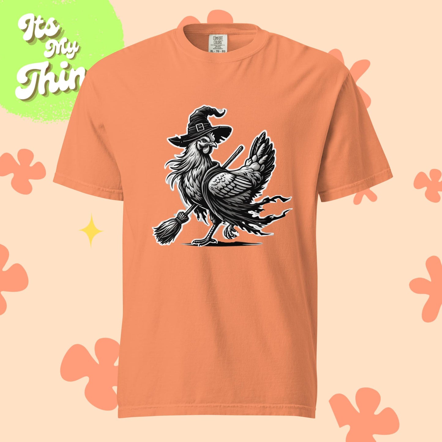 Chicken Witch Unisex garment-dyed heavyweight t-shirt