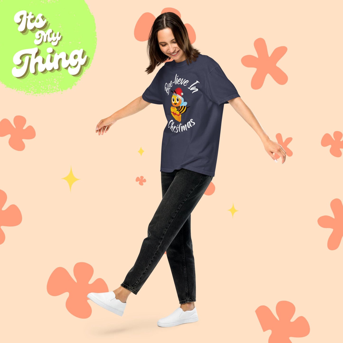 Bee-lieve in Christmas Short Sleeve Unisex