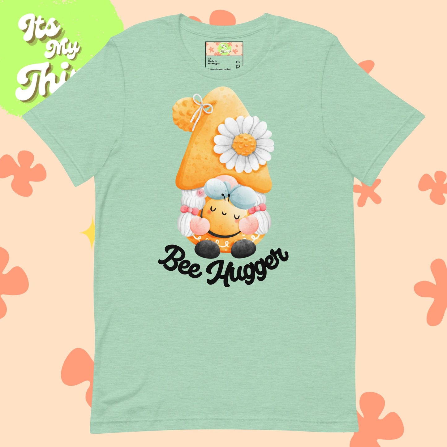 Bee Hugger Unisex t-shirt Black Lettering