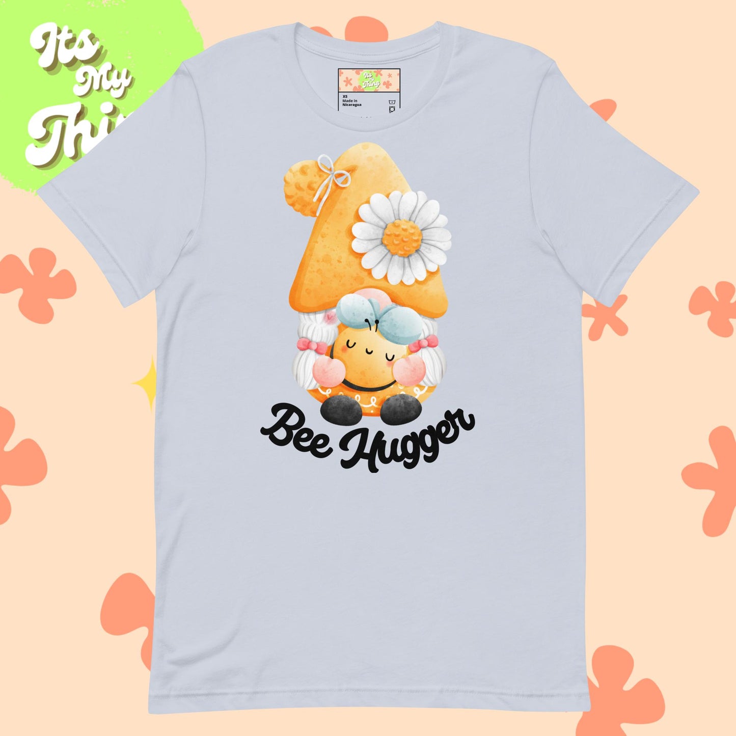 Bee Hugger Unisex t-shirt Black Lettering
