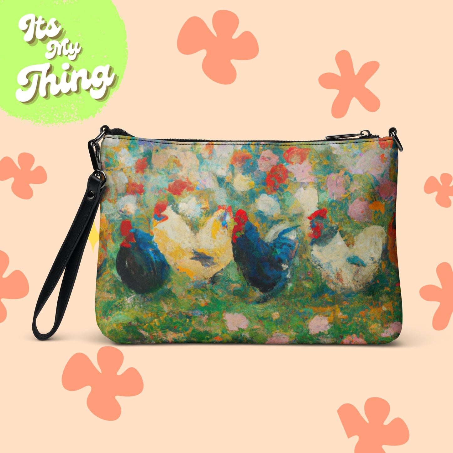 Renaissance Chickens Crossbody bag