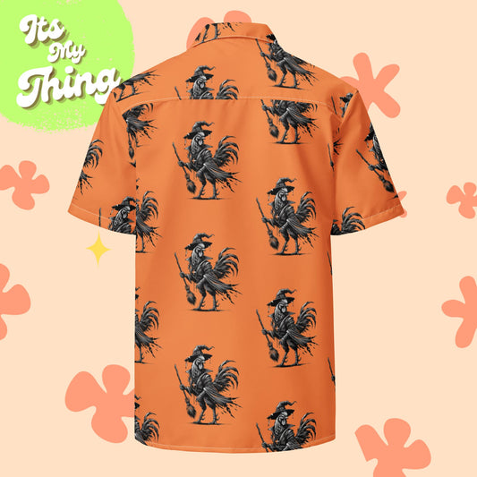 Warlock Rooster Unisex button shirt