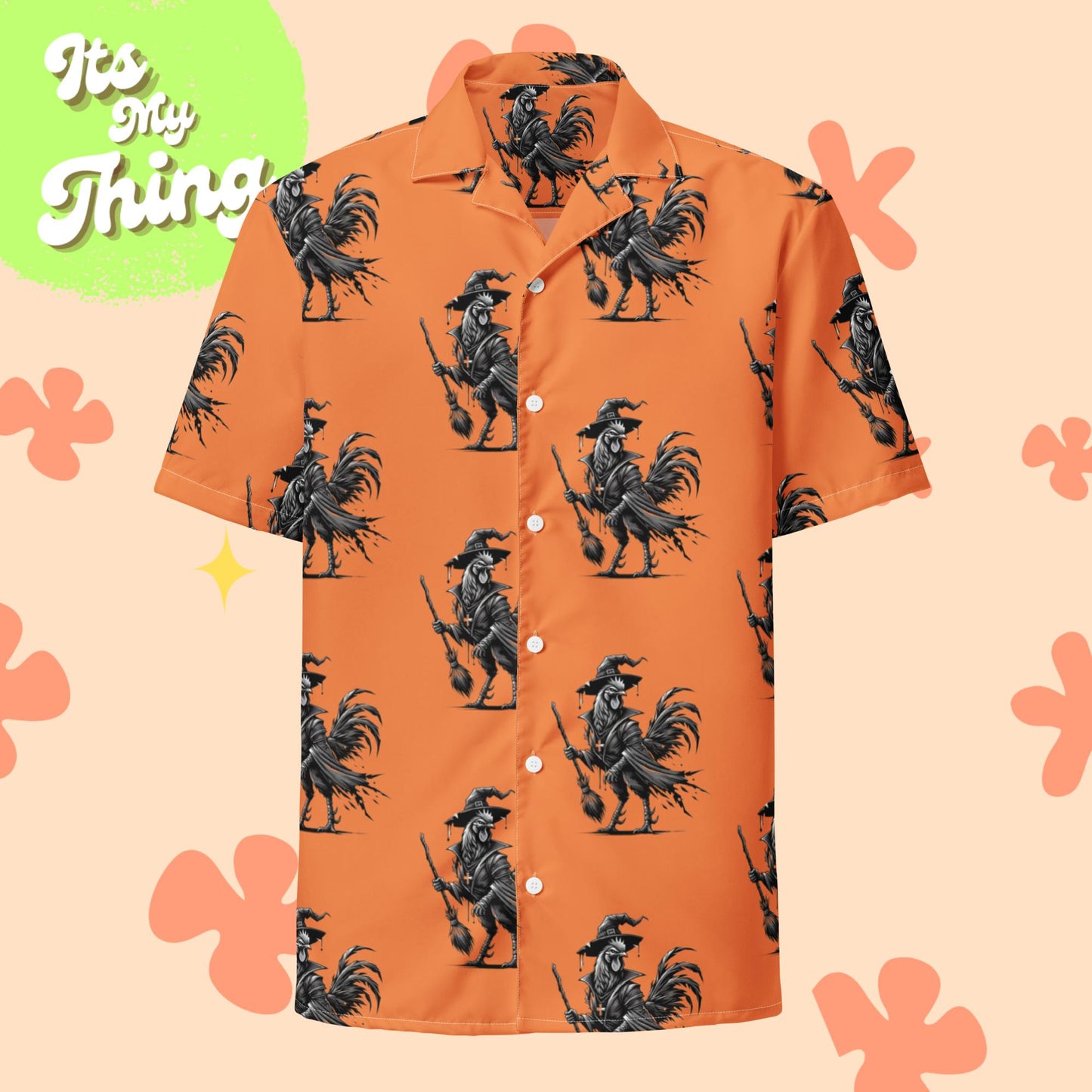 Warlock Rooster Unisex button shirt
