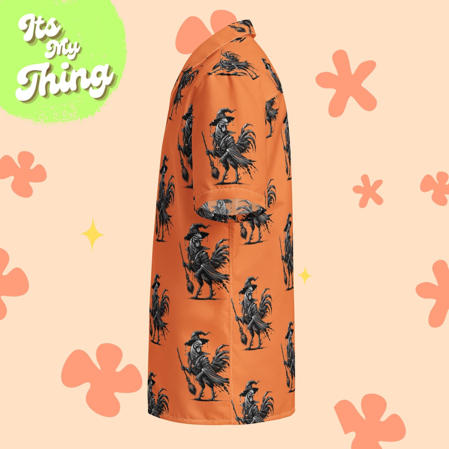 Warlock Rooster Unisex button shirt