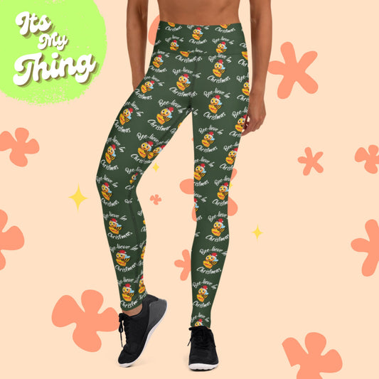 Bee-lieve in Christmas Yoga Leggings
