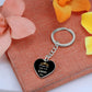 Always Queen Bee Graphic Heart Keychain
