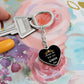 Always Queen Bee Graphic Heart Keychain