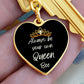 Always Queen Bee Graphic Heart Keychain