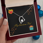 My Love Is On Fire Heart Necklace