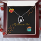 My Love Is On Fire Heart Necklace