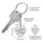 Queen Bee Engraved Heart Keychain (w/Custom Option)