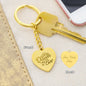 Queen Bee Engraved Heart Keychain (w/Custom Option)