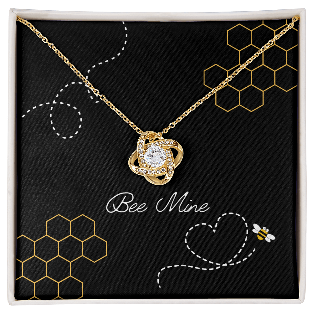 Bee Mine Love Knot Necklace