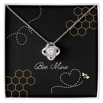 Bee Mine Love Knot Necklace