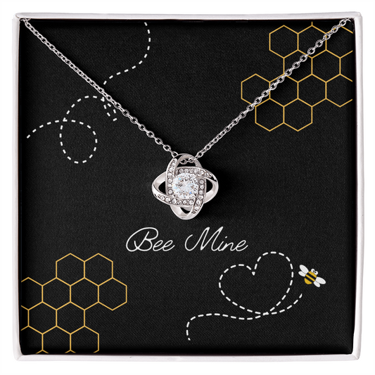 Bee Mine Love Knot Necklace