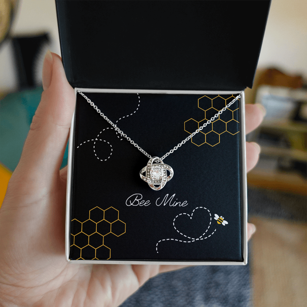 Bee Mine Love Knot Necklace