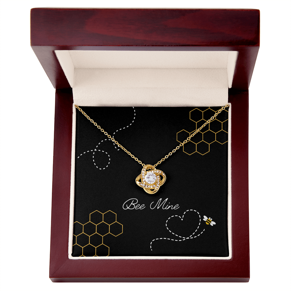 Bee Mine Love Knot Necklace