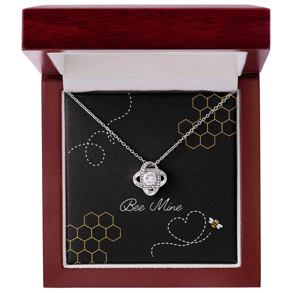 Bee Mine Love Knot Necklace