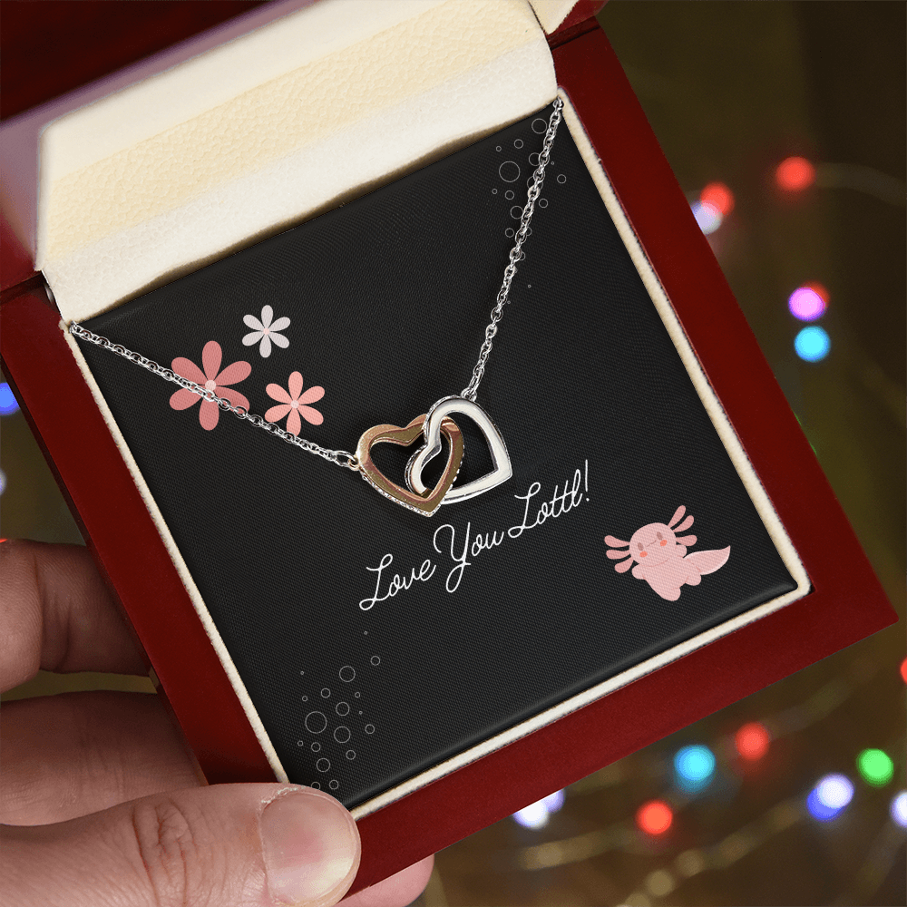 Love You Lottl Interlocking Hearts Necklace