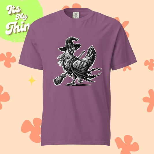 Chicken Witch Unisex garment-dyed heavyweight t-shirt