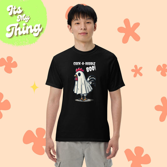 Cock-a-doodle Boo! Unisex garment-dyed heavyweight t-shirt