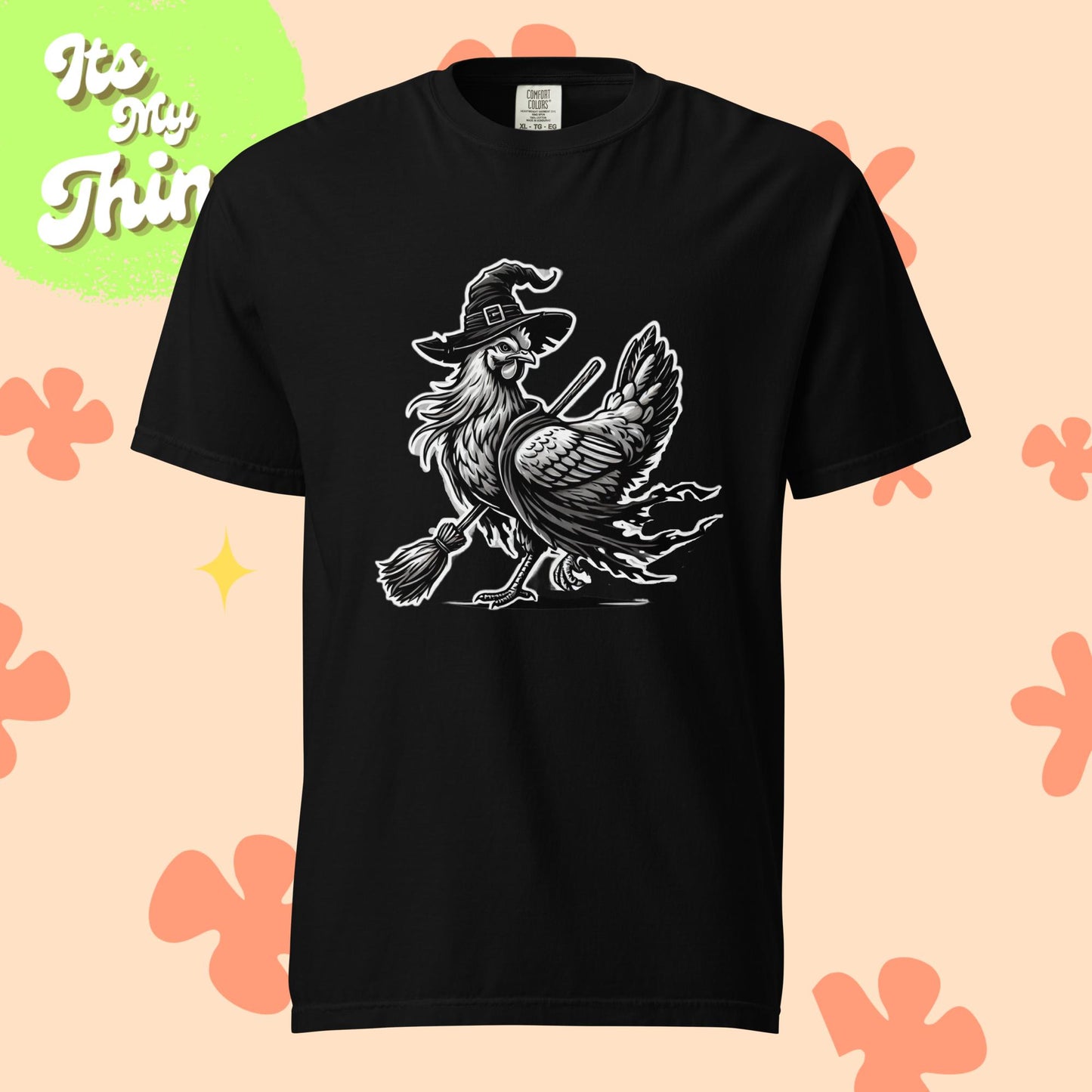 Chicken Witch Unisex garment-dyed heavyweight t-shirt