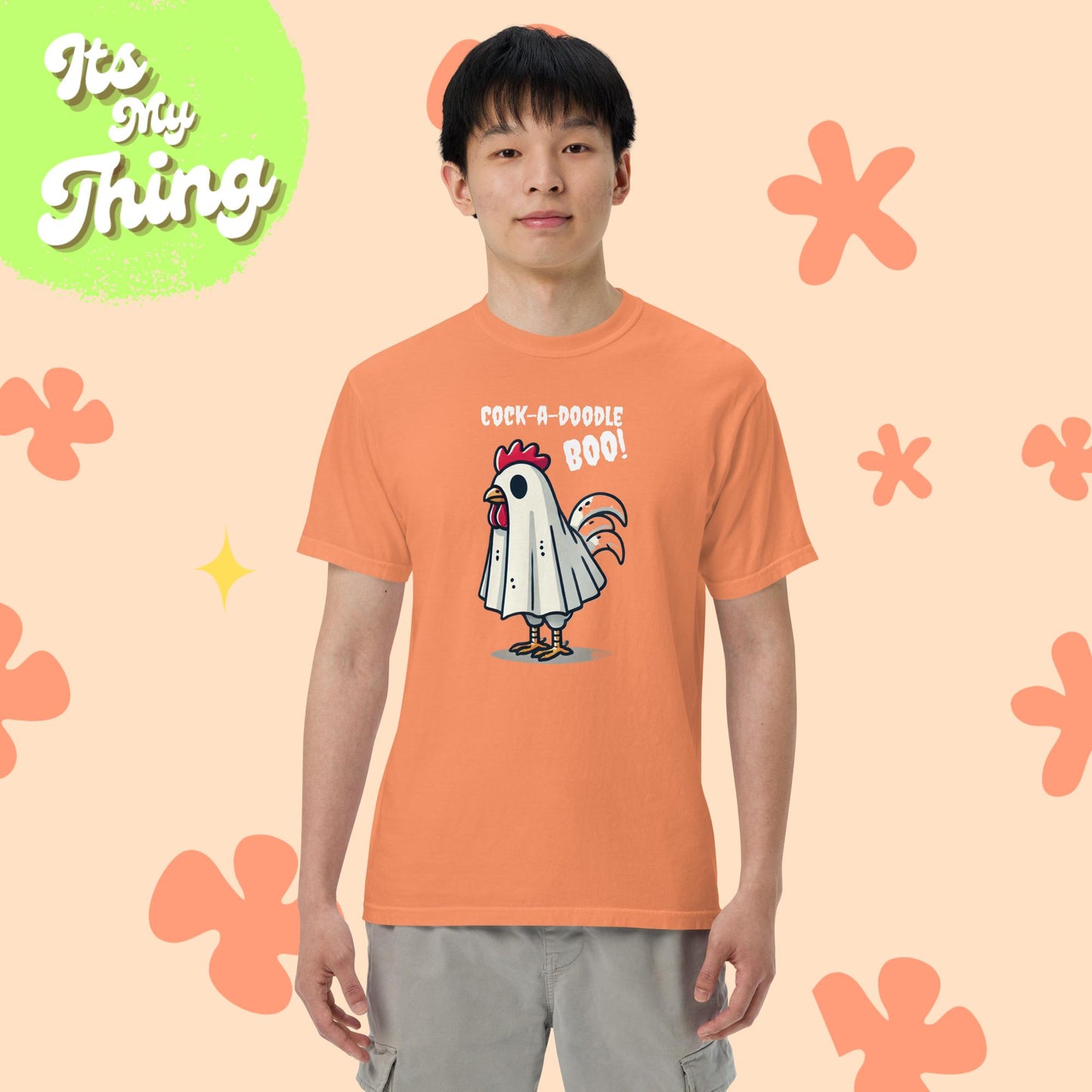 Cock-a-doodle Boo! Unisex garment-dyed heavyweight t-shirt