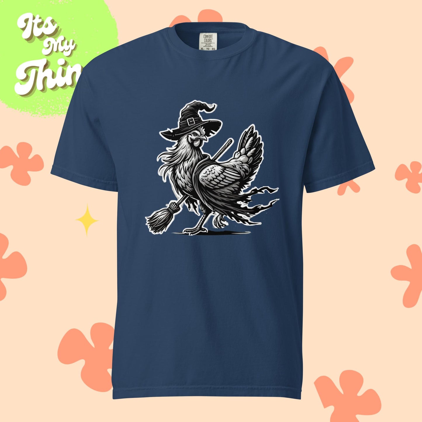 Chicken Witch Unisex garment-dyed heavyweight t-shirt