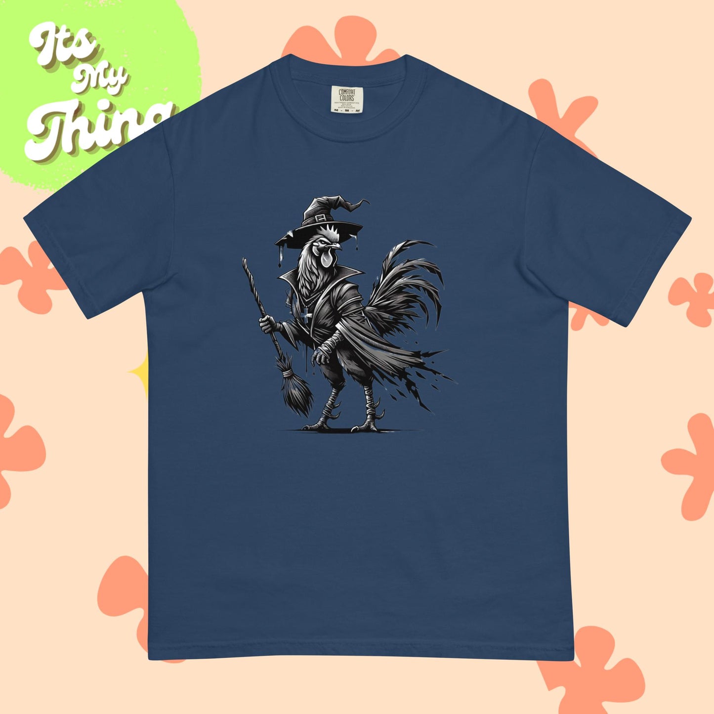 Warlock Rooster Unisex garment-dyed heavyweight t-shirt